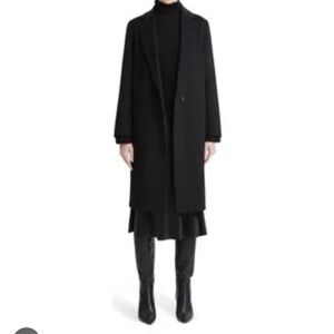 Vince One Button Longline Coat